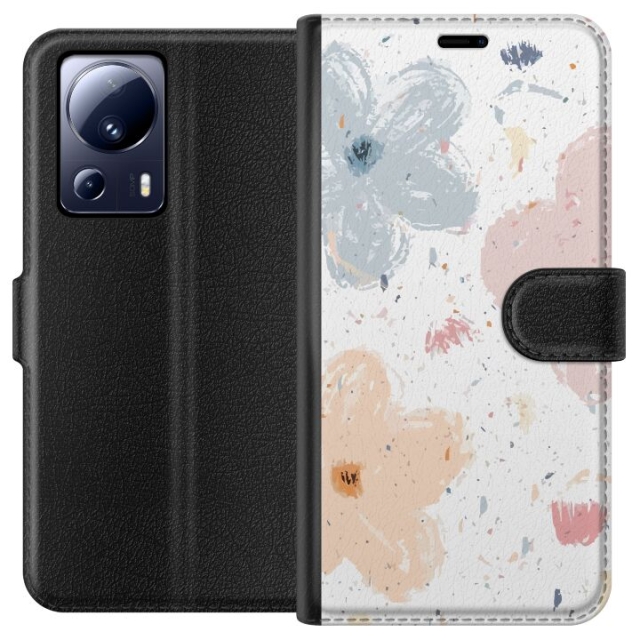 Tegnebogsetui til Xiaomi 13 Lite med Blomster motiv