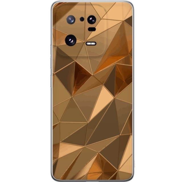 Mobilcover til Xiaomi 13 Pro med 3D Guld motiv