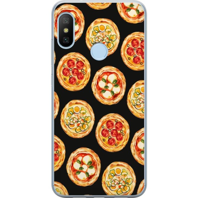 Mobilcover til Xiaomi Mi A2 Lite med Pizza motiv