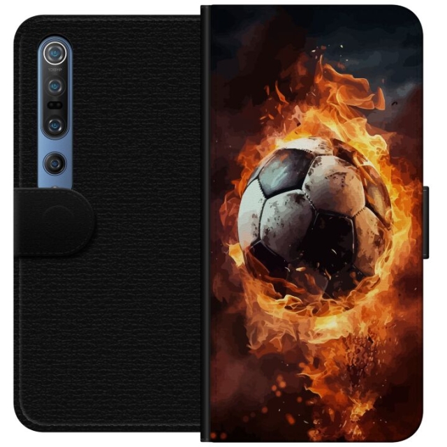 Tegnebogsetui til Xiaomi Mi 10 Pro 5G med Fodbold motiv
