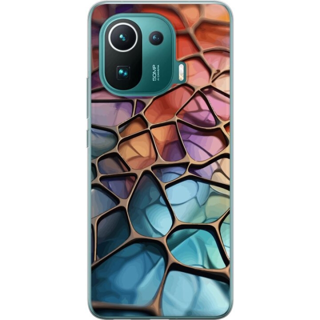 Mobilcover til Xiaomi Mi 11 Pro med Metallict mønster motiv