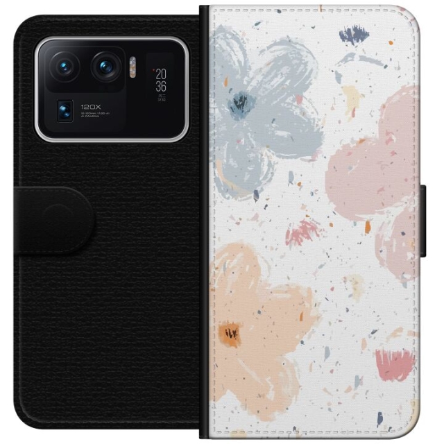 Tegnebogsetui til Xiaomi Mi 11 Ultra med Blomster motiv