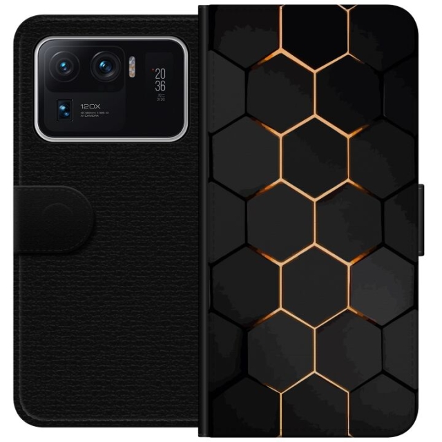 Tegnebogsetui til Xiaomi Mi 11 Ultra med Luksuriøst Mønster motiv
