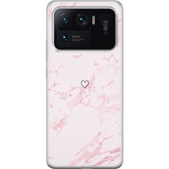 Mobilcover til Xiaomi Mi 11 Ultra med Rosa Hjerte motiv