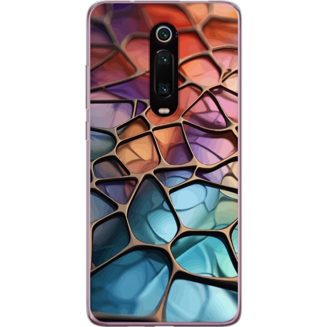 Mobilcover til Xiaomi Mi 9T Pro  med Metallict mønster motiv