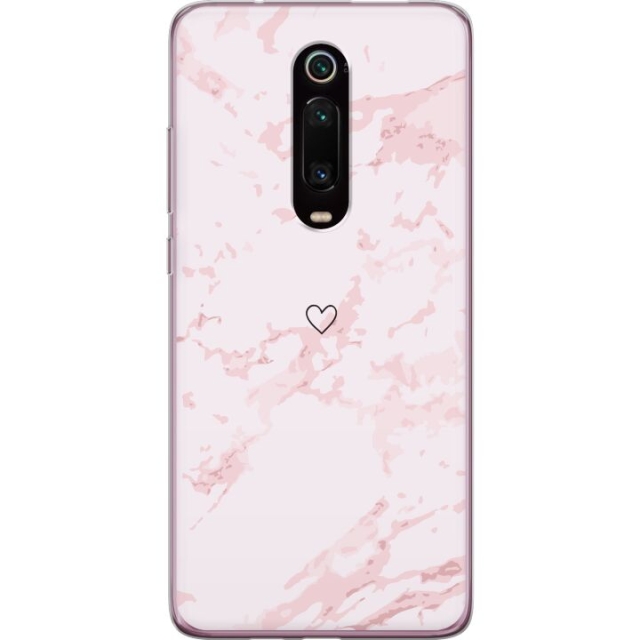 Mobilcover til Xiaomi Mi 9T Pro  med Rosa Hjerte motiv