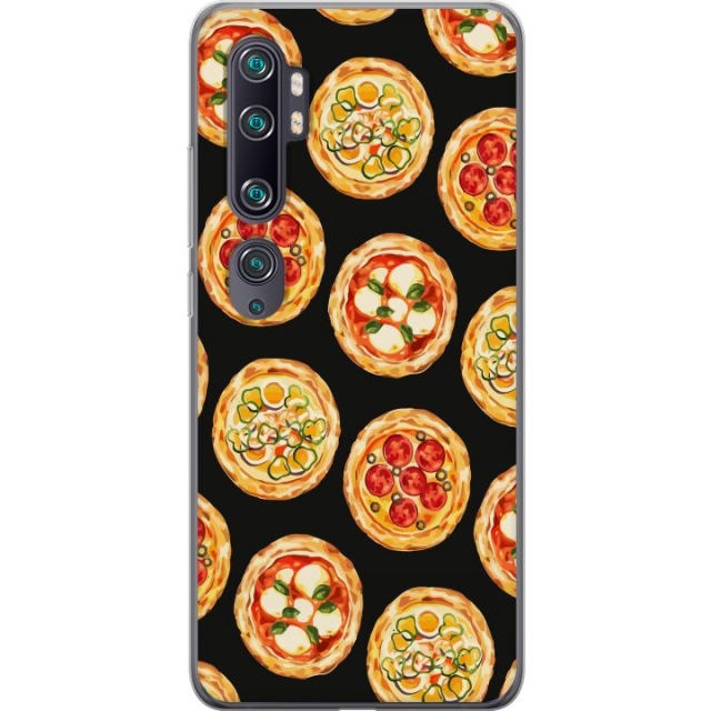Mobilcover til Xiaomi Mi Note 10 med Pizza motiv