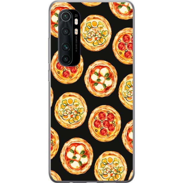 Mobilcover til Xiaomi Mi Note 10 Lite med Pizza motiv