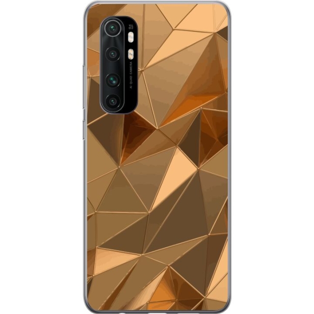 Mobilcover til Xiaomi Mi Note 10 Lite med 3D Guld motiv