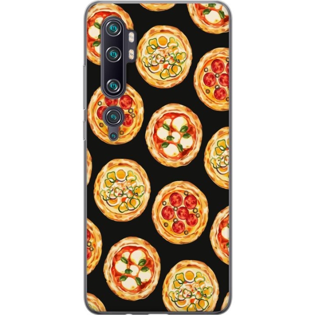 Mobilcover til Xiaomi Mi Note 10 Pro med Pizza motiv