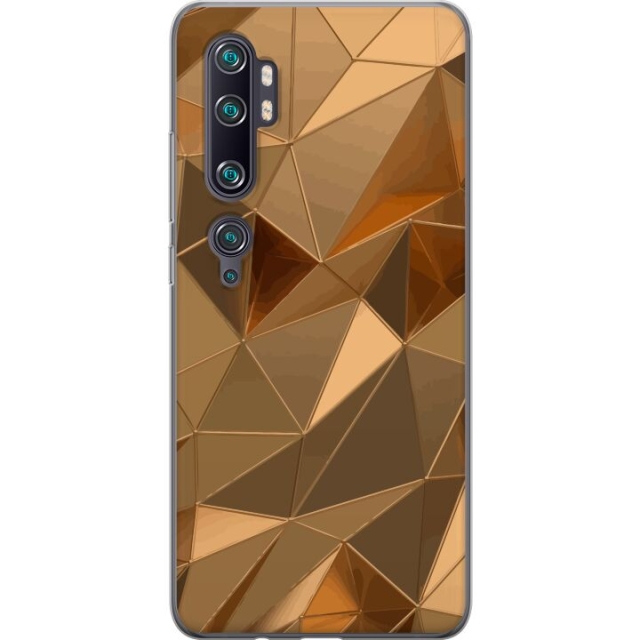 Mobilcover til Xiaomi Mi Note 10 Pro med 3D Guld motiv