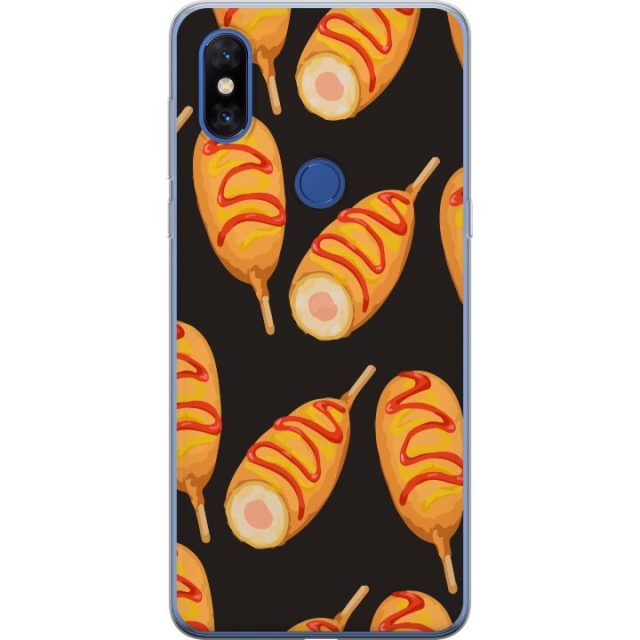 Mobilcover til Xiaomi Mi Mix 3 med Kyllingedrumstick motiv