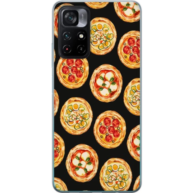 Mobilcover til Xiaomi Poco M4 Pro 5G med Pizza motiv
