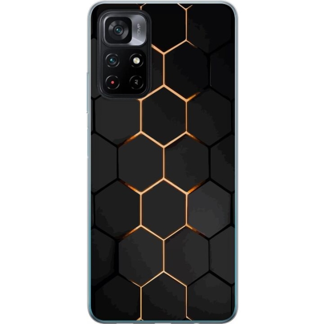 Mobilcover til Xiaomi Poco M4 Pro 5G med Luksuriøst Mønster motiv