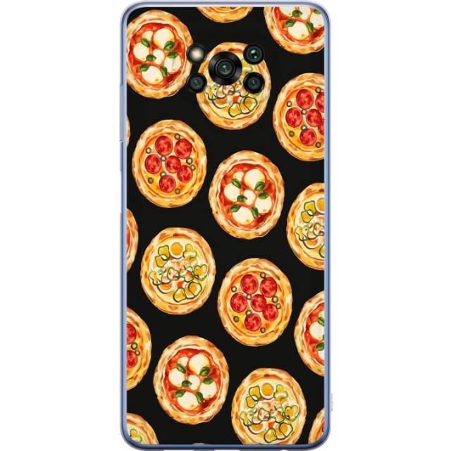 Mobilcover til Xiaomi Poco X3 Pro med Pizza motiv