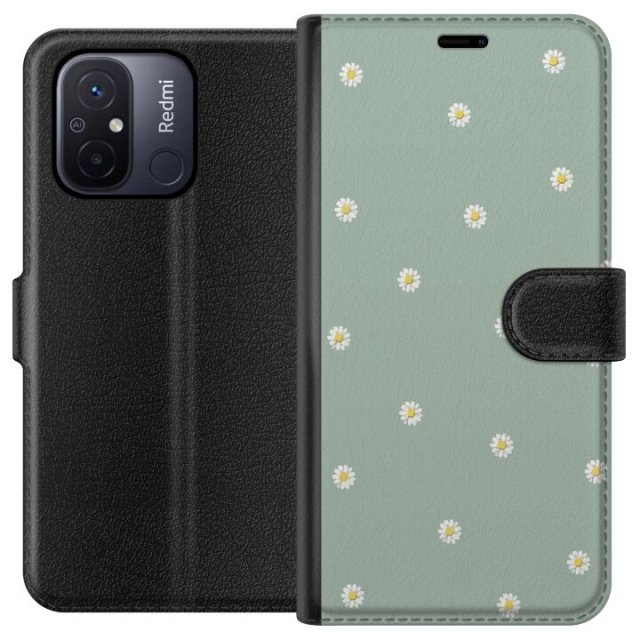 Tegnebogsetui til Xiaomi Redmi 12C med Præstekrave motiv