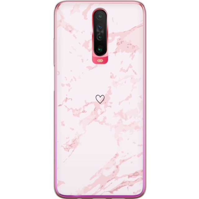 Mobilcover til Xiaomi Redmi K30 med Rosa Hjerte motiv