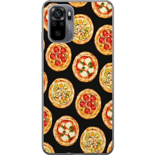 Mobilcover til Xiaomi Redmi Note 10 med Pizza motiv