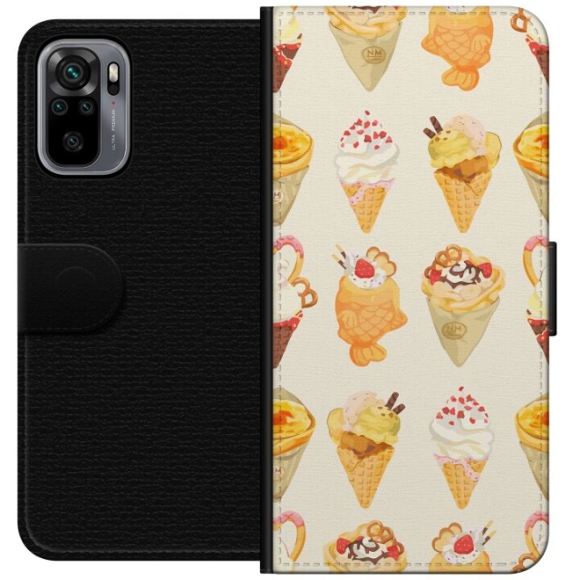 Tegnebogsetui til Xiaomi Redmi Note 10S med Glasagtigt motiv