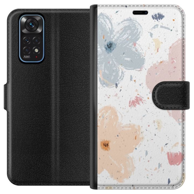 Tegnebogsetui til Xiaomi Redmi Note 11 med Blomster motiv