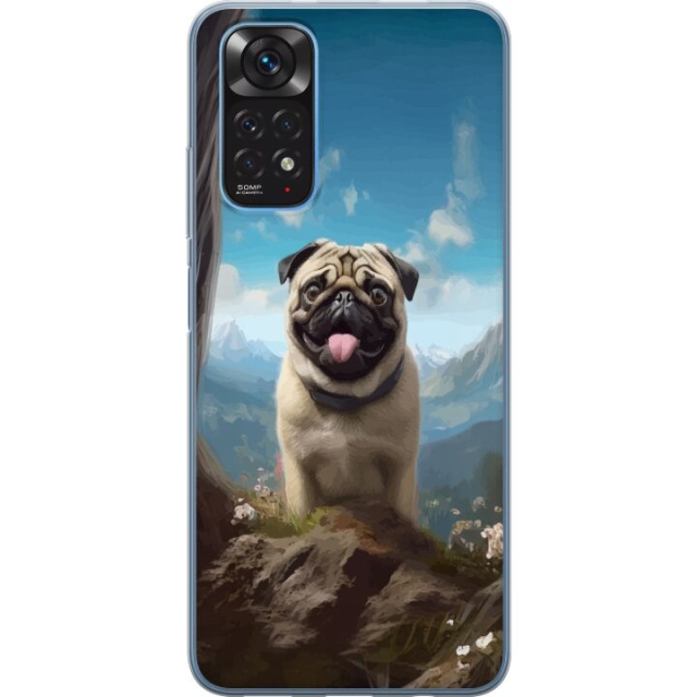 Mobilcover til Xiaomi Redmi Note 11 med Glad Hund motiv