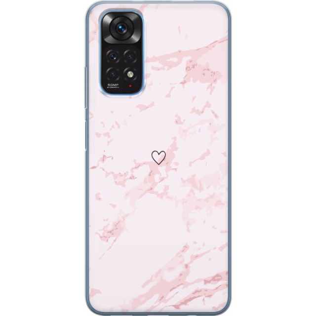 Mobilcover til Xiaomi Redmi Note 11 med Rosa Hjerte motiv