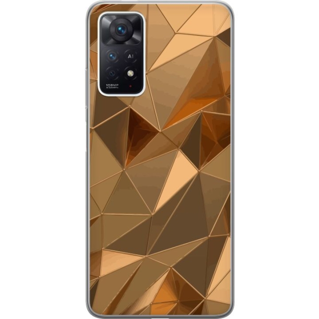 Mobilcover til Xiaomi Redmi Note 11 Pro med 3D Guld motiv
