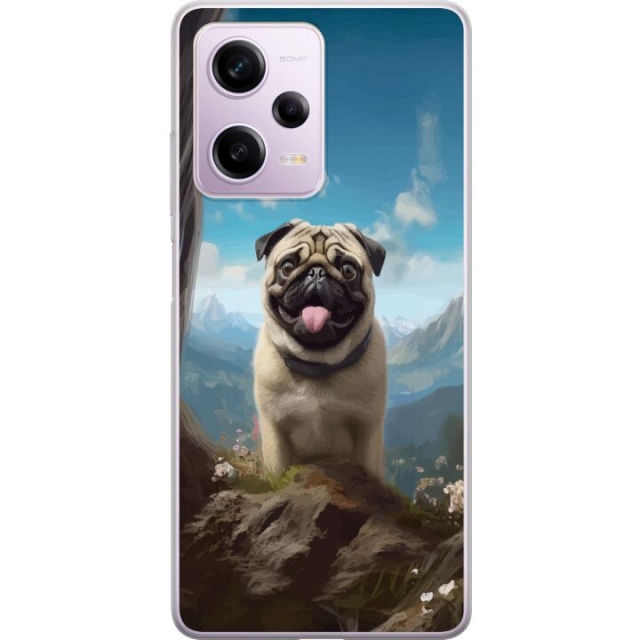 Mobilcover til Xiaomi Redmi Note 12 Pro med Glad Hund motiv