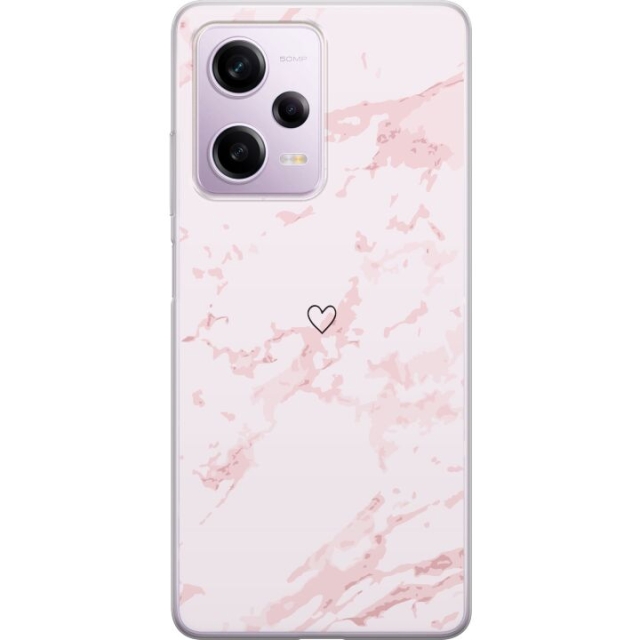 Mobilcover til Xiaomi Redmi Note 12 Pro med Rosa Hjerte motiv