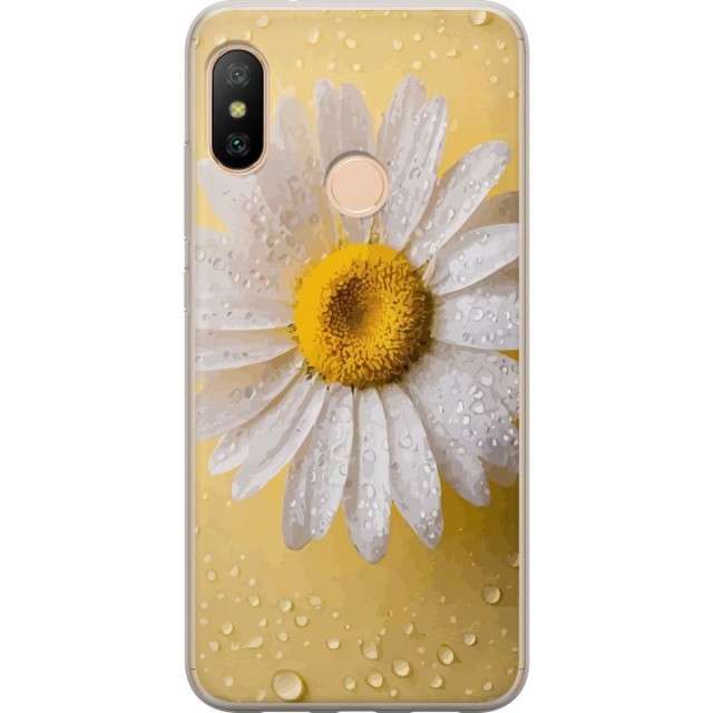Mobilcover til Xiaomi Redmi 6 Pro med Porcelænsblomst motiv