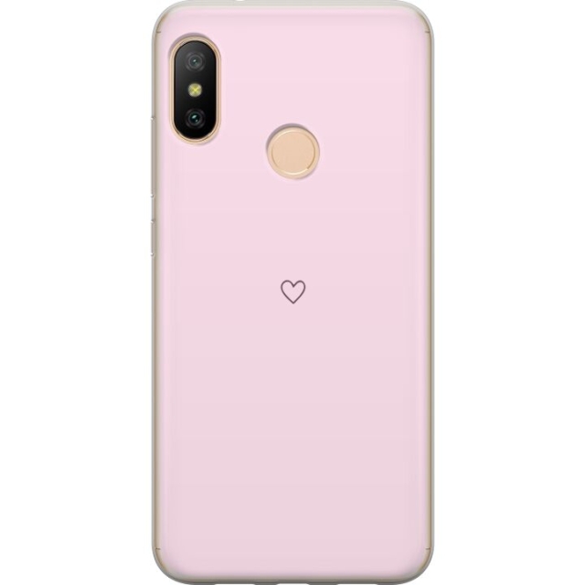 Mobilcover til Xiaomi Redmi 6 Pro med Hjerte motiv