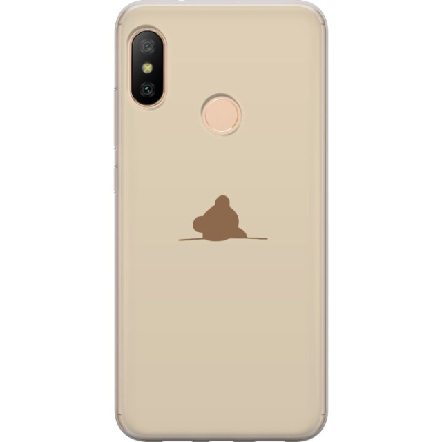 Mobilcover til Xiaomi Redmi 6 Pro med Nalle motiv