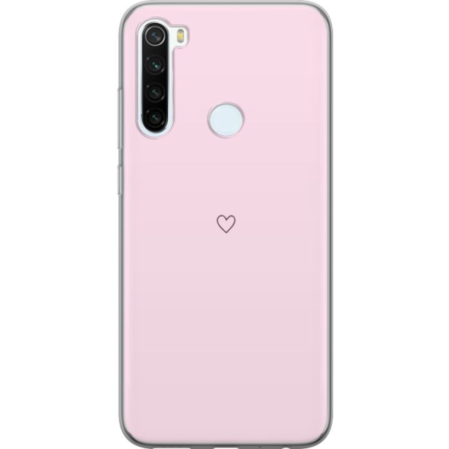 Mobilcover til Xiaomi Redmi Note 8 med Hjerte motiv