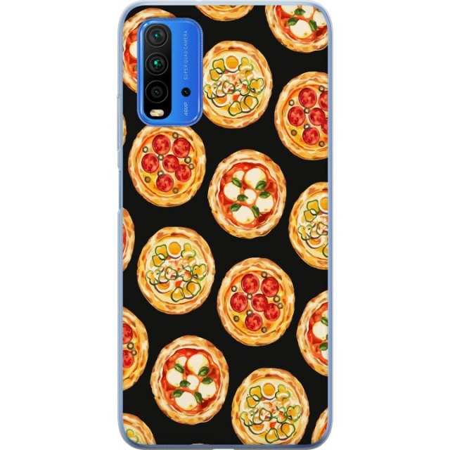Mobilcover til Xiaomi Redmi Note 9 4G med Pizza motiv