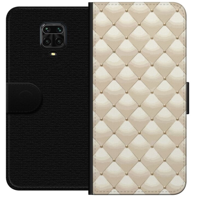 Tegnebogsetui til Xiaomi Redmi Note 9S med Guldglans motiv