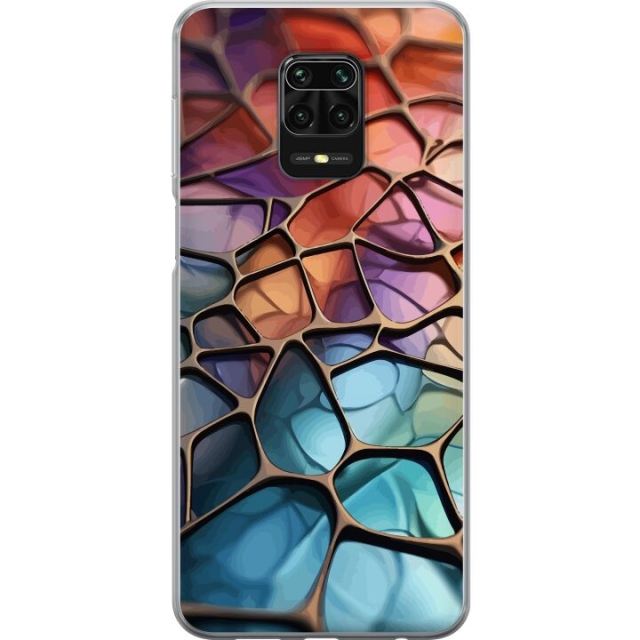 Mobilcover til Xiaomi Redmi Note 9S med Metallict mønster motiv