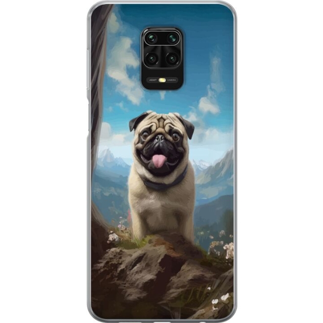 Mobilcover til Xiaomi Redmi Note 9S med Glad Hund motiv
