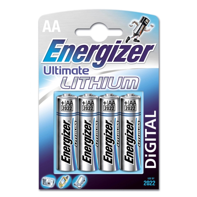 Energizer Batteri AA/LR6 Ultimate Lithium 4-pak