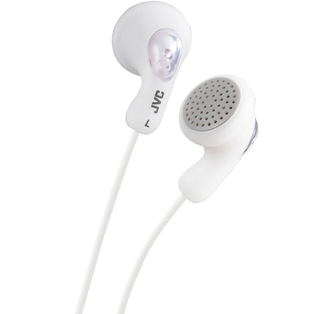 JVC Hovedtelefon F14 Gumy In-Ear Hvid