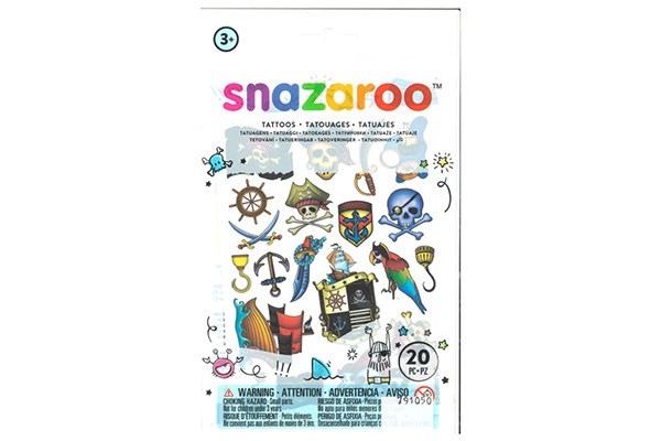 Tatovering "gnuggis" pirat tema 20stk