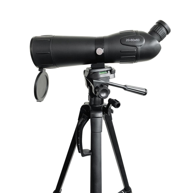 Nedis Spotting Scope | Forstørrelsesområde: 20-60 | Objektivlinsediameter: 60 mm | Synsfelt: 38 m | Dioptrisk korrektion | Rejsetaske inkluderet | Sort