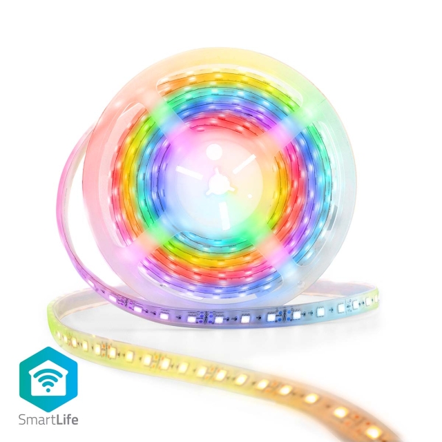 Nedis SmartLife LED-Bånd | Flerfarvet | SMD | 5.00 m | IP65 | 2700 K | 960 lm | Android™ / IOS