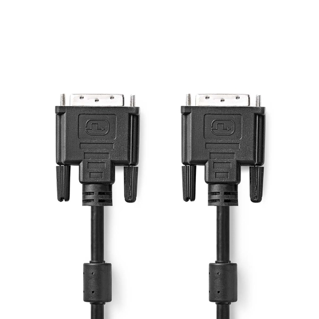 Nedis DVI-kabel | DVI-D 24 + 1-pin han | DVI-D 24 + 1-pin han | 2560x1600 | Nikkelplateret | 2.00 m | Lige | PVC | Sort | Konvolut