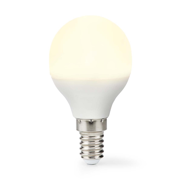 Nedis LED Pære E14 | G45 | 2.8 W | 250 lm | 2700 K | Varm Hvid | Frosted | 1 stk