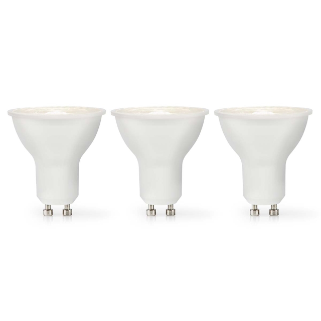 Nedis LED Pære GU10 | Spot | 4.5 W | 345 lm | 2700 K | Dæmpbar | Varm Hvid | Retro stil | 3 stk
