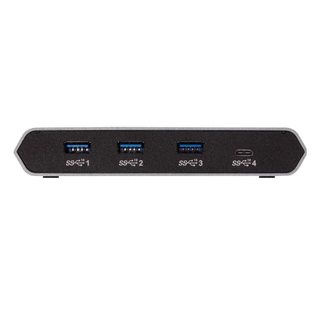 4-Port Hub USB-desktop Aluminium/Sort