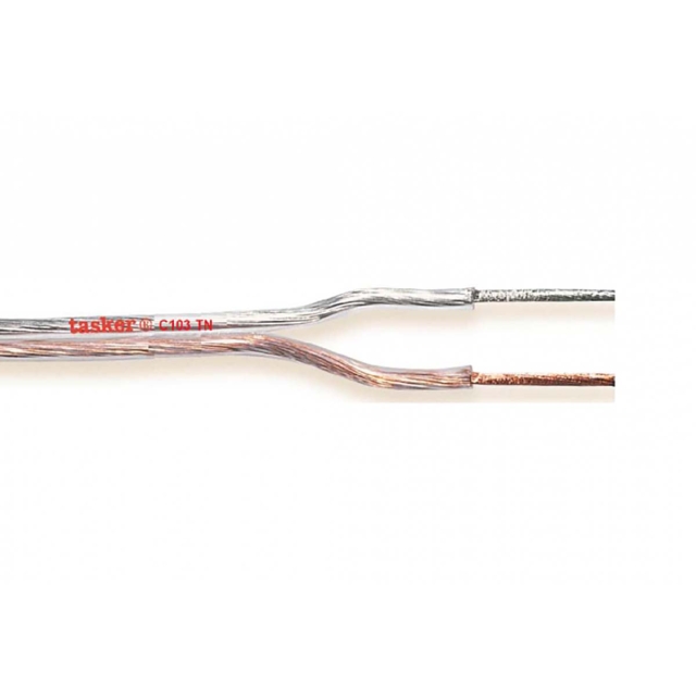 Tasker Højttalerkabel På Rulle 2x 0.22 mm² 100 m Gennemsigtig
