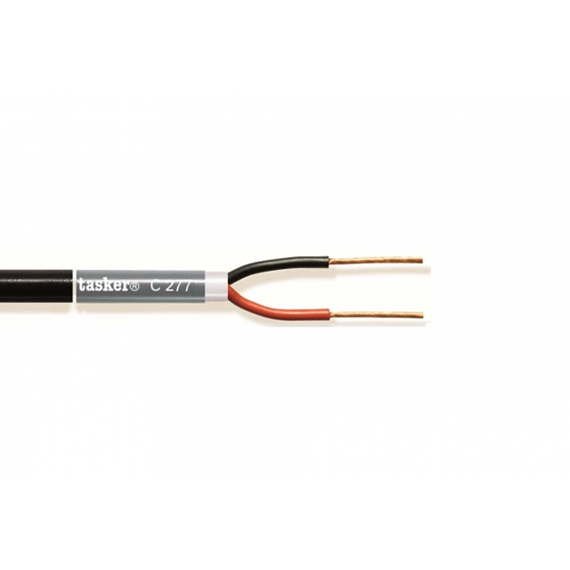 Tasker Højttalerkabel På Rulle 2x 4.00 mm² 50 m Sort