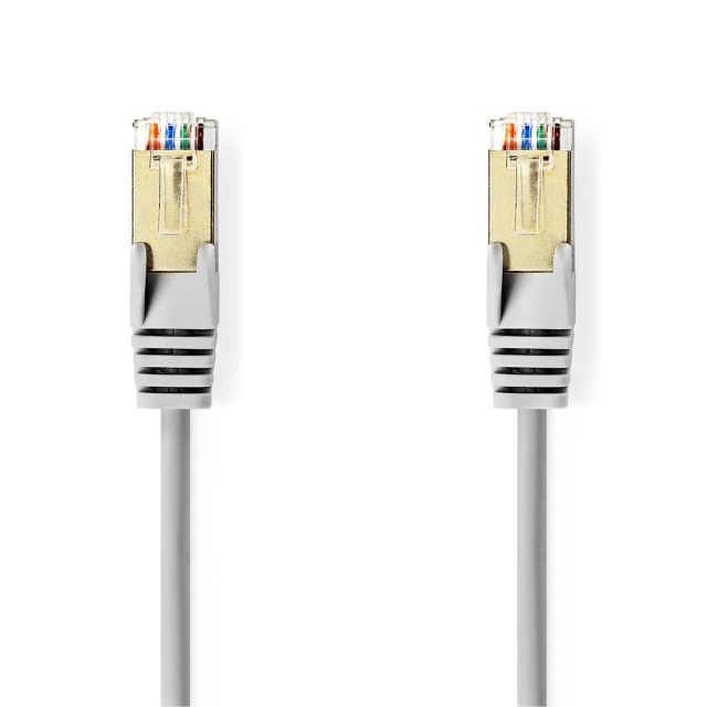 Nedis CAT5e netværkskabel | SF/UTP | RJ45 Han | RJ45 Han | 15.0 m | Runde | PVC | Grå | Konvolut