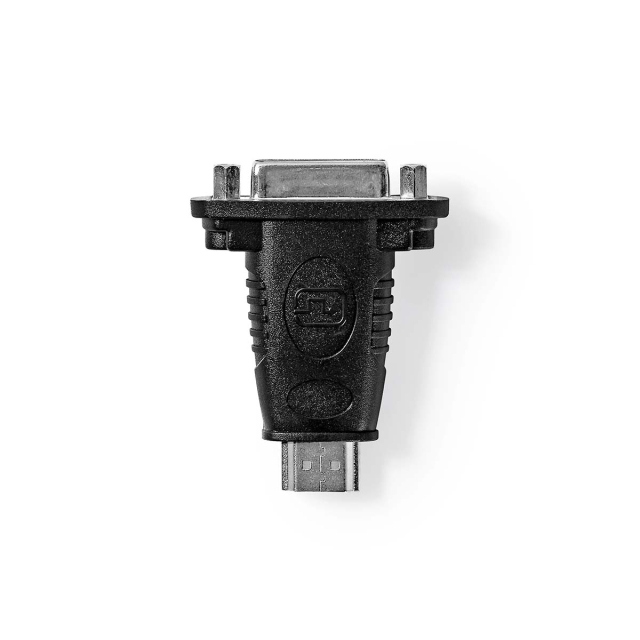 Nedis HDMI™ Adapter | HDMI™ Stik | DVI-D 24+1-Pins Hun | Guldplateret | Lige | ABS | Sort | 1 stk. | Box